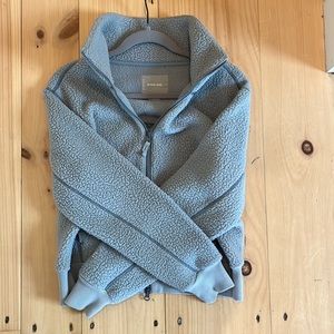 Fuzzy sherpa teddy jacket